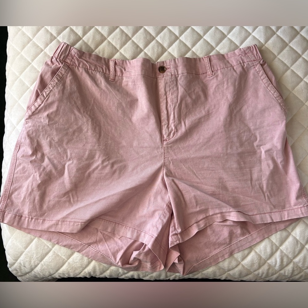 Plus Size Old Navy High Waist Pink Chino Shorts